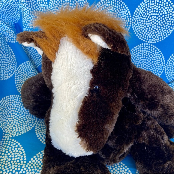 Kellytoy Horse Plush Brown White Black Weighted Made in Korea Large - Picture 15 of 16